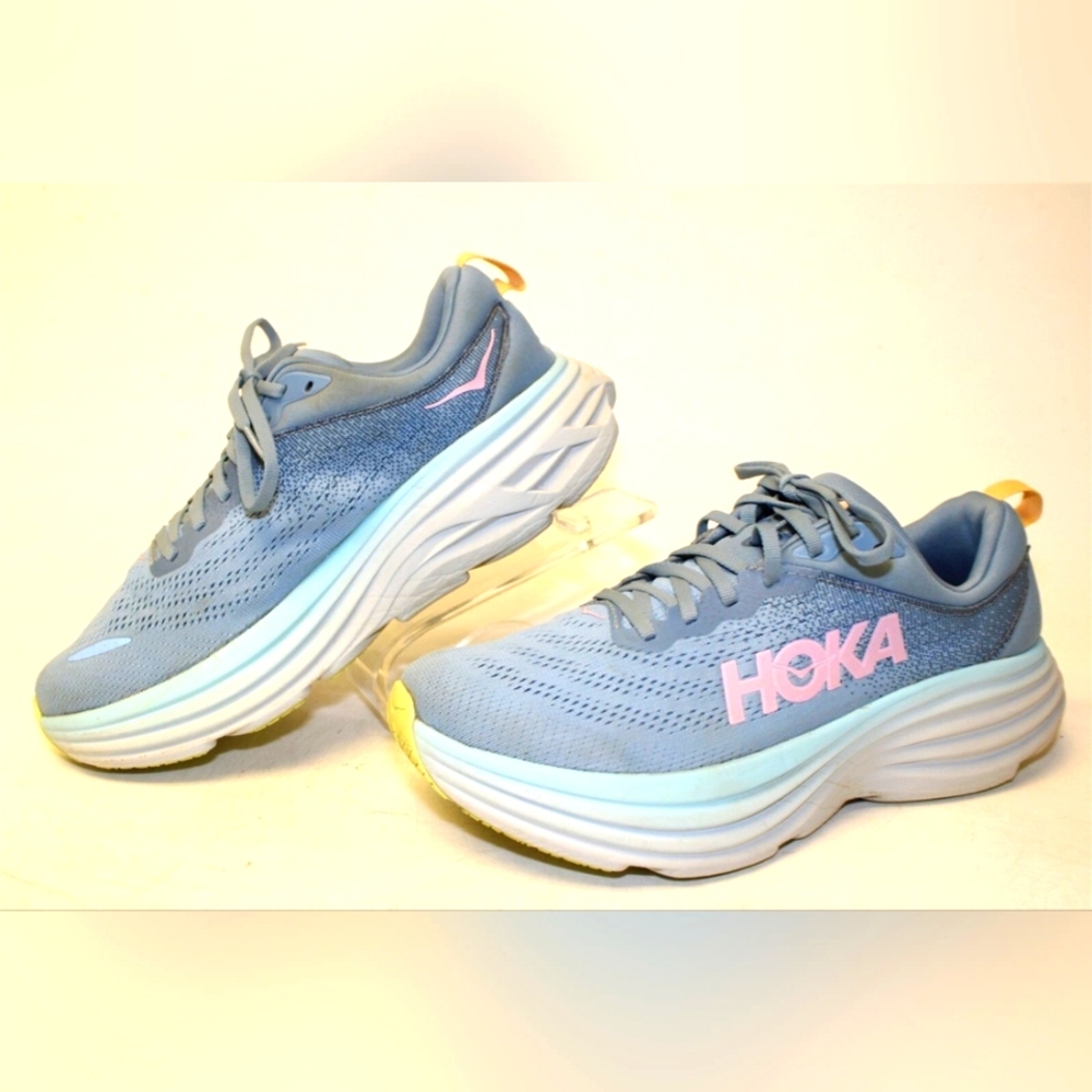 Hoka One Bondi 8 Running Sneakers Womens 9.5 B 42  Or Men 8 B
